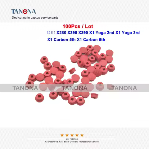 100Pcs/Lot New TrackPoint Red Cap For Thinkpad X280 X395 X390 A285 X1 Carbon 5th X1 Carbon 6th X1 Yo