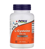左旋半胱氨酸 = 白兔牌兩倍劑量🌈 Now Foods L-Cysteine 500毫克，100粒 美白錠 NWF324🌈每次1片，每日1-3次🌈含維生素 B6 和維生素 C🌈優化皮膚、頭髮和指甲健康