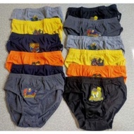 12 pieces character brief kids /boy's (4-7yrs old) cotton brief underwear