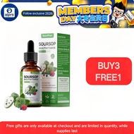 【Buy 3 get 1 free】 Graviola Liquid Drops with Vitamin C, D3, B6,5000mg Soursop Fruit Leaf Extract + 
