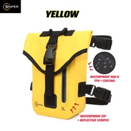 LAZ043) [2023 NEW 4in1STYLE] 3L SNIPER WATERPROOF SLING BAG LEG BAG WAIST BAG CHEST BAG DRY BAG Moto
