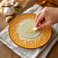 Moamegift Ginger Grater Plate Ceramic Garlic Grater Plate Multi-function Manual Ginger Cheese Onion 