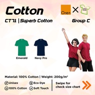 Oren Sport Superb Cotton 200gsm (UNISEX) Short Sleeve - CT71 (Group C)