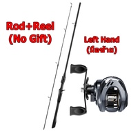 HAIYI FISHING ชุดคันเบ็ดตกปลา คาร์บอนไฟเบอร์ ยาว 1.8 ม. พร้อมรอกโลหะ 18+1BB 7.2:1 รับน้ำหนักได้เต็มท