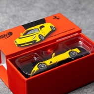 BBR Car Model 1: 64 Alloy Ferrari 812C Yellow Small Scale Car Model Collection Alloy Car