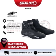ALPINESTARS Sektor Motorcycle Shoe Superbike Riding Shoe Kasut Motor Alpinestar Boot Shoes Protect C