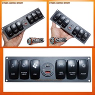 TOMBOL 12v 24 volt universal car dashboard panel charger usb charger fast charging type C volt meter