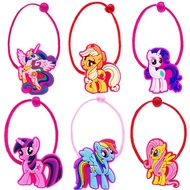 🌟SG Ready Stock🌟 My Little Pony Character Designed Kids Hair Accessories Mini Hair Rope Hairband Rubber Band