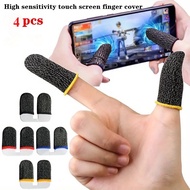A Set Of 4 Breathable Sweat-Proof Game Gloves with Touch Screen Finger Cots to Improve Comfort and A