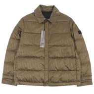 全新未使用 DIOR Homme 2022秋冬系列 Oblique 全幅 Logo 貼片 W 拉鍊羽絨服，酒紅色，48 碼，正品，意大利製造，男士