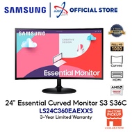 SAMSUNG LS24C360EAEXXS 24" Essential Curved Monitor S3 S36C (24" FHD/4MS/75HZ/AMD FREESYNC)