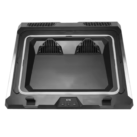 A49T IETS GT300 Double Blower Laptop Cooling Pad for Gaming Laptop, Cooler Pad with Dust Filter and 