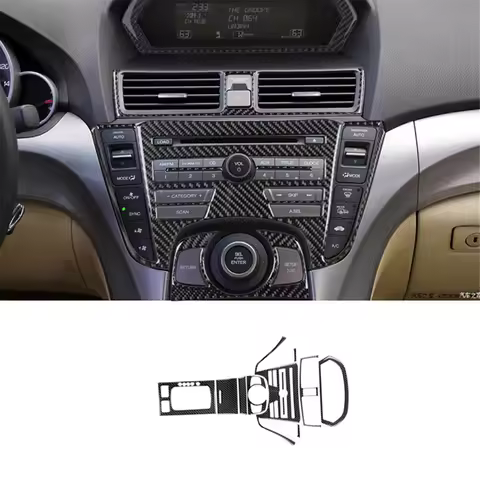 27Pc Carbon Fiber Full Kits Interior Cover Trim Interior Dashboard Cover Trim Set For Acura TL 2009-