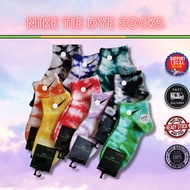 Nike Tie Dye Socks Colorful Unisex Stocking Men Women Fashion Cotton Tie-Dyed Stokin  Pendek Lelaki 