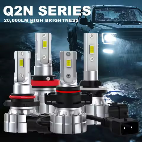 2pcs Q2N Canbus H8 H11 HB4 9006 PSX24W H27W/1 880 H27W/2 881 5202 H16EU LED Lights Car Fog Lamp 60W 
