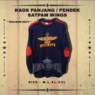 Kaos Satpam Baju Security Cokelat Terbaru 2021 GADA PRATAMAl Lengan Panjang .KAOS PANJANG SATPAM/KAO