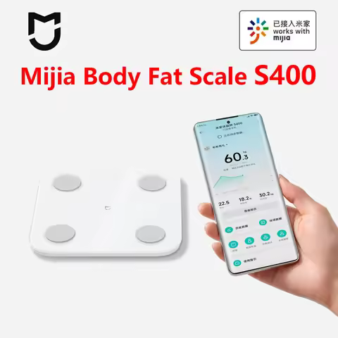 Original MIJIA S400 Body Fat Scale Bluetooth 5.0 LED Display 150kg Smart Home Body Composition Testi