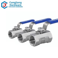 CANGJIANG | 304 Stainless Single-piece Ball Valve DN15 DN25 DN50