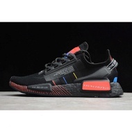 in stock AD NMD R1 “Olympic” Black/Blue/Red Mens Sports Running Shoes