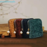 VIVIDTHREADS Zipper Jewelry Bag, Multi-functional Protective Pouch Jewelry Storage Bag, Portable Dus