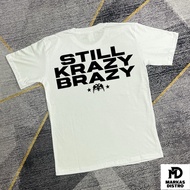 KATUN Stil Krazy Brazy T-Shirt Wanita & Men's Soft Combed Cotton 24s ~ Free Sticker