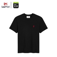 Ami Paris Cotton Ami De Coeur T-Shirt Black | ของแท้ ตรวจสอบโดย SASOM
