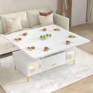 多功能升降茶幾餐桌兩用小戶型客廳家用壹體可折疊飯桌二合壹多用