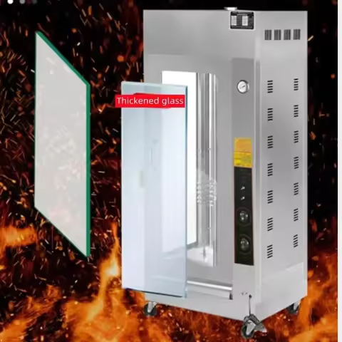 Desktop 220v Vertical Rotary Roast Duck Oven Electric Heating Large Roast Box Chicken Oven Roast Duc