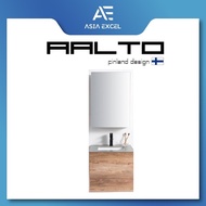 AALTO P5446 FLO CABINET SERIES WOODGRAIN MIRROR AND BASIN CABINET