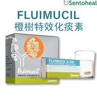 Fluimucil A 600mg Effervescent Tablets/Fluimucil 100mg 5g x 30 sachet - Relief phlegm/ Clear mucus/ 10 tablets/ Flumucil
