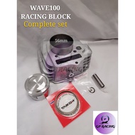 WAVE100/ EX5 DREAM RACING BLOCK 56MM WITH PISTON AND PISTON RING "GP RACING"
