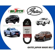 GATES Drive Belt 7pk1750 Alternator Serpentine Belt for Nissan Navara and Nissan Terra 2015 to 2025