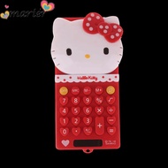 MARIER Hello Kitty Calculator, Learning Tool Cartoon Portable Calculator, Push Cover Sanrio Electron