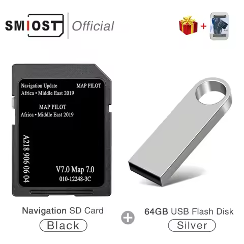 for Mercedes M/ML/MLC/SLC Vehicle GARMIN Navigation SD Card 8GB Update Maps Africa Middle East A2189