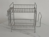 不鏽鋼雙層瀝水架  Stainless Steel Double-Layer Draining Rack