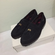 Tassel Loafers Thanksinsomnia X Nappa Milano "Sam 01" Black Suede Non - 40