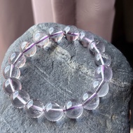 Bracelet: Bolivia Amethyst 12.5mm | Calm • Intuition • Natural Pastel Lavender
