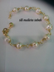 RANTAI TANGAN MUTIARA ASLI LILIT SUASA