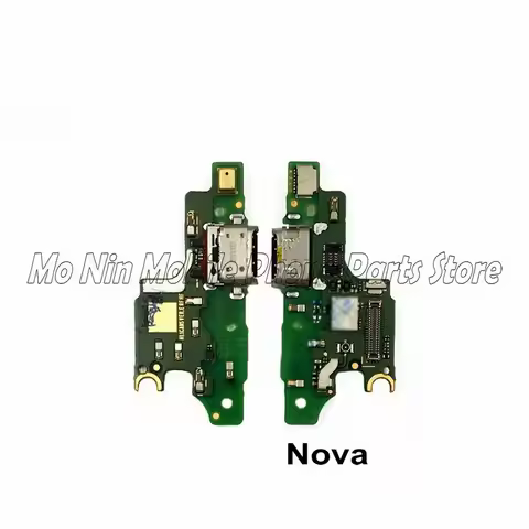 New Microphone Module+USB Charging Port Board Flex Cable Connector Parts For Huawei Nova Lite 2 2Plu