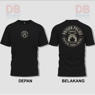 INDONESIAN POLICE PRISON T-SHIRT DISCIPLINE HONOR CONTROL ROUND MOTIF