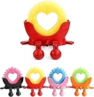 Cute Sponge Holder for Kitchen Sink – Fast-Draining Hanging Sponge Stand for Scrub Daddy & Round Spo