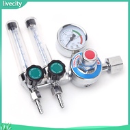 livecity|  Argon Arc Welding Double-tube Flowmeter Gas Regulator Gauge Pressure Reducer