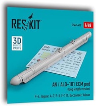 Reskit RS48-0419 1/48 an/ALQ-101 ECM pod (Long Length Version) (F-4, Jaguar, A-7, F-5, F-111, Buccan