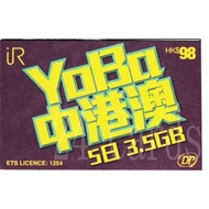 {荃灣24Cards} IR YoBa 中國香港澳門 4G LTE 5天3.5GB上網 漫遊流動數據儲值卡 售42包郵