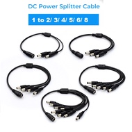 5.5x2.1mm 12V DC Power Splitter Extension Cable Jack Plug Male Female Connector for LED Light Strip 