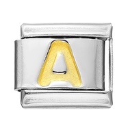 St.kunkka 1pcs Italian Charm Bracelet Stainless Steel Bracelet Module 26 English Letters Unique Cust