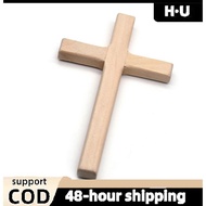 [H·U] Christian Wooden Cross 12cm(4.7in) Hanging Wall Large Long Crucifix Two Color PH
