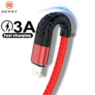 1ม. 2ม. สาย USB ยาว3M สำหรับ iPhone 11 12 13 14 Pro Max X XS XR I 5 6 S 6 S 7 8 Plus SE 2020 2022 iP