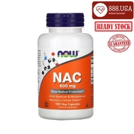 READY STOCK Now foods NAC, 600/1000mg