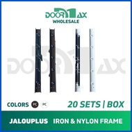 ― ℗ ✩ DOORMAX WHOLESALE Jalouplus Iron Powder Coated Steel Nylon Jalousie Window Frame 20 SETS